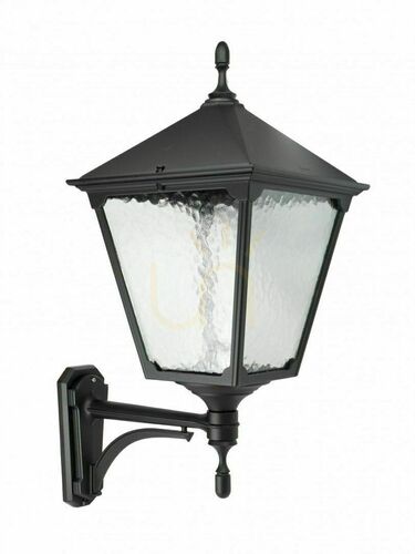 Prüfen Außenwandleuchte SU-MA schwarz Aluminiumguss Glas K 3012/1/BD KWG
