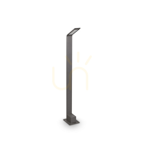 Prüfen Außenstehleuchte Ideallux AGOS 80 cm Anthrazit LED 3000K Aluminium 254319