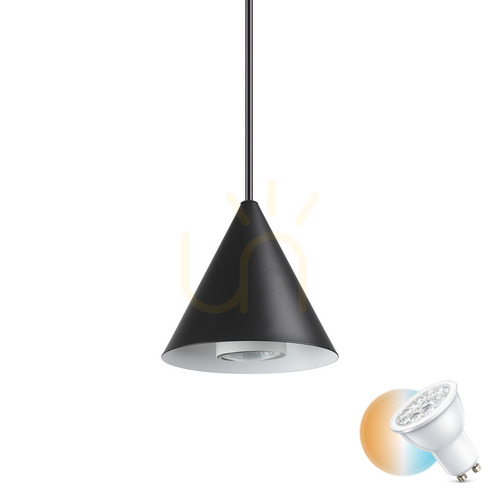 Prüfen Pendelleuchte Ideallux A-LINE SP1 D13 Schwarz Metall GU10 232713
