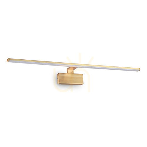 Prüfen Wandleuchte Ideallux ALMA AP D81 Messing LED 18W 225005