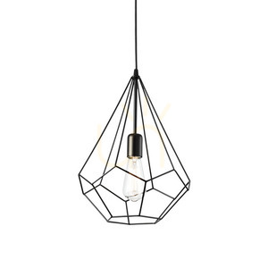 Pendelleuchte Ideallux Ampolla SP1 schwarz Metall E27 Ø30 cm 148175 small 0
