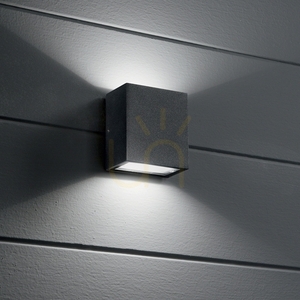 Außenwandleuchte Ideallux ARGO AP2 Anthrazit LED 4000K 11W IP54 268293 small 2