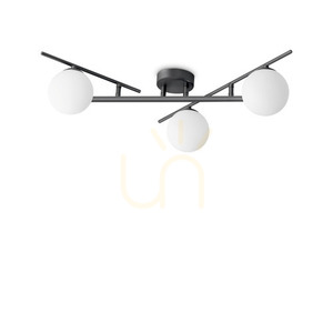 Plafond Ideallux Atlas PL3 Nero schwarz 3-flammig G9 311357 small 0