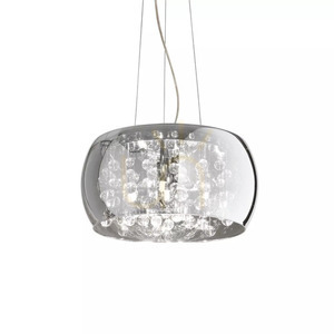 Pendelleuchte Ideallux AUDI-80 SP5 Fumé Chrom Glas 5xG9 Ø40 cm 197661 1 Pendelleuchte Ideallux AUDI-80 SP5 Fumé Chrom Glas 5xG9 Ø40 cm 197661 small 1