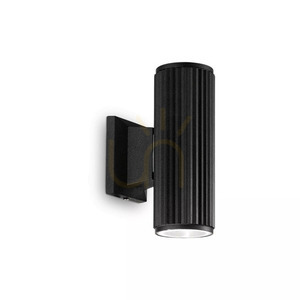 Außenwandleuchte Ideallux BASE AP2 Nero schwarz GU10 2-flammig 129433 1 Außenwandleuchte Ideallux BASE AP2 Nero schwarz GU10 2-flammig 129433 small 1