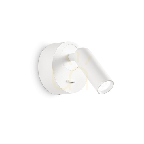 Prüfen Wandleuchte Ideallux Bean AP Round Bianco weiß LED 3W 260600
