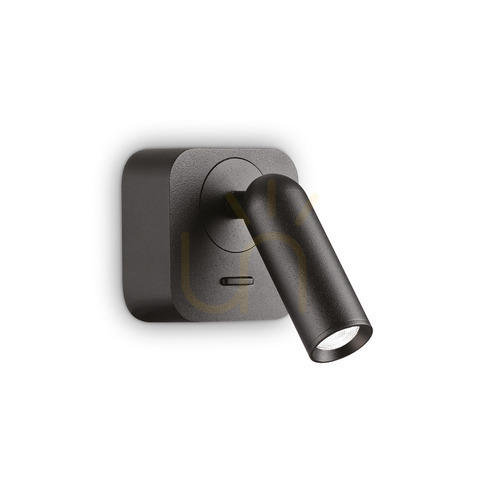 Prüfen Wandleuchte Ideallux BEAN AP SQUARE NERO schwarz LED 3W 260655