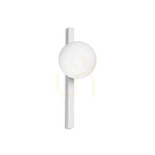 Prüfen Ideallux Binomio 328478 Weiße Decken-/Wandleuchte, G9, 1x4 W, 33,3 cm