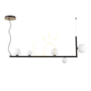 Pendelleuchte Ideallux Birds SP5 schwarz 5-flammig G9 Metall Glas 273648 small 0