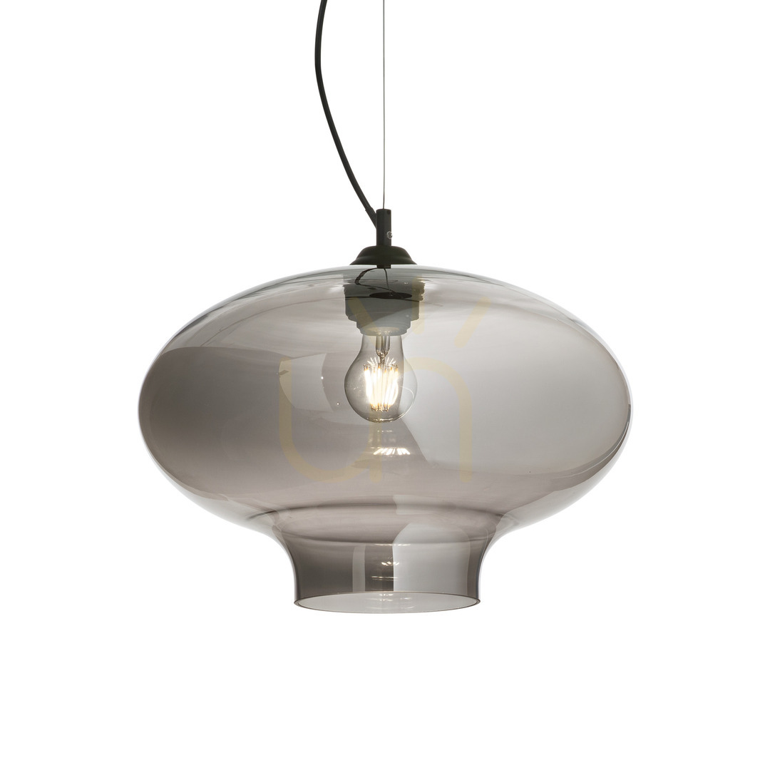 Závesné svietidlo Ideallux Bistro SP1 Round Fumé 40 cm E27 120904