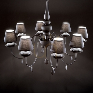 Pendelleuchte Ideallux Blanche SP8 weiß 8-flammig E14 035574 small 3