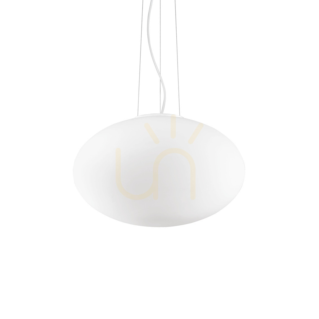 Prüfen Pendelleuchte Ideallux Candy SP1 D40 Weiß Glas E27 086736 Pendelleuchte Ideallux Candy SP1 D40 Weiß Glas E27 086736