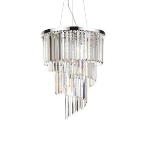 Pendelleuchte Ideallux Carlton SP12 Chrom Kristall 12-flammig 166247 0 Pendelleuchte Ideallux Carlton SP12 Chrom Kristall 12-flammig 166247 small 0