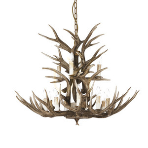 Pendelleuchte Ideallux CHALET SP12 beige 12-flammig E14 100 cm 113975 small 0