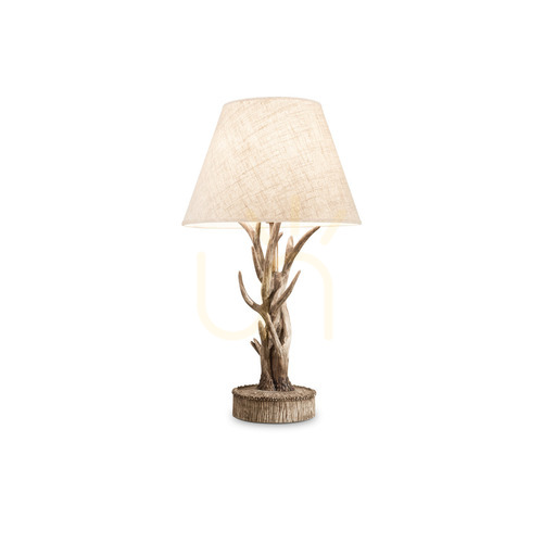 Prüfen Tischleuchte Ideallux CHALET TL1 beige E27 128207