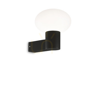 Außenwandleuchte Ideal Lux Clio MAP1 Nero schwarz E27 IP44 21,5 cm small 0