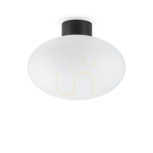 Prüfen Außen-Deckenleuchte Ideallux CLIO MPL1 Nero schwarz Ø9 cm E27 148878
