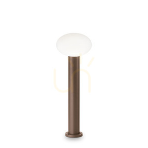 Außenstehleuchte Ideallux CLIO MPT1 Coffee Braun E27 60 cm Aluminium 328829 small 0