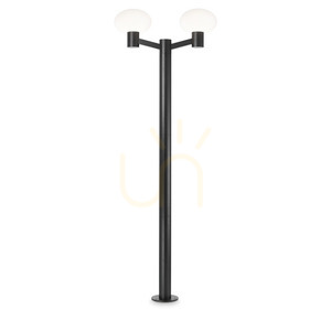 Außenstehleuchte Ideallux CLIO MPT2 Nero schwarz 2xE27 197 cm 249520 small 0