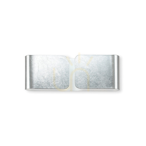 Prüfen Wandleuchte Ideallux Clip AP2 Mini Argento silber Metall G9 2-flammig 091136