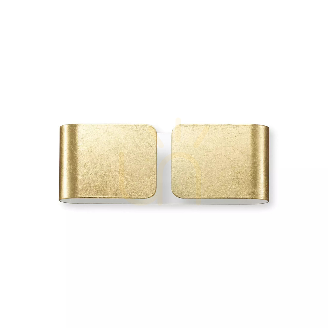Aussicht Wandleuchte Ideallux Clip AP2 Mini Oro Gold G9 2-flammig 091129 Wandleuchte Ideallux Clip AP2 Mini Oro Gold G9 2-flammig 091129