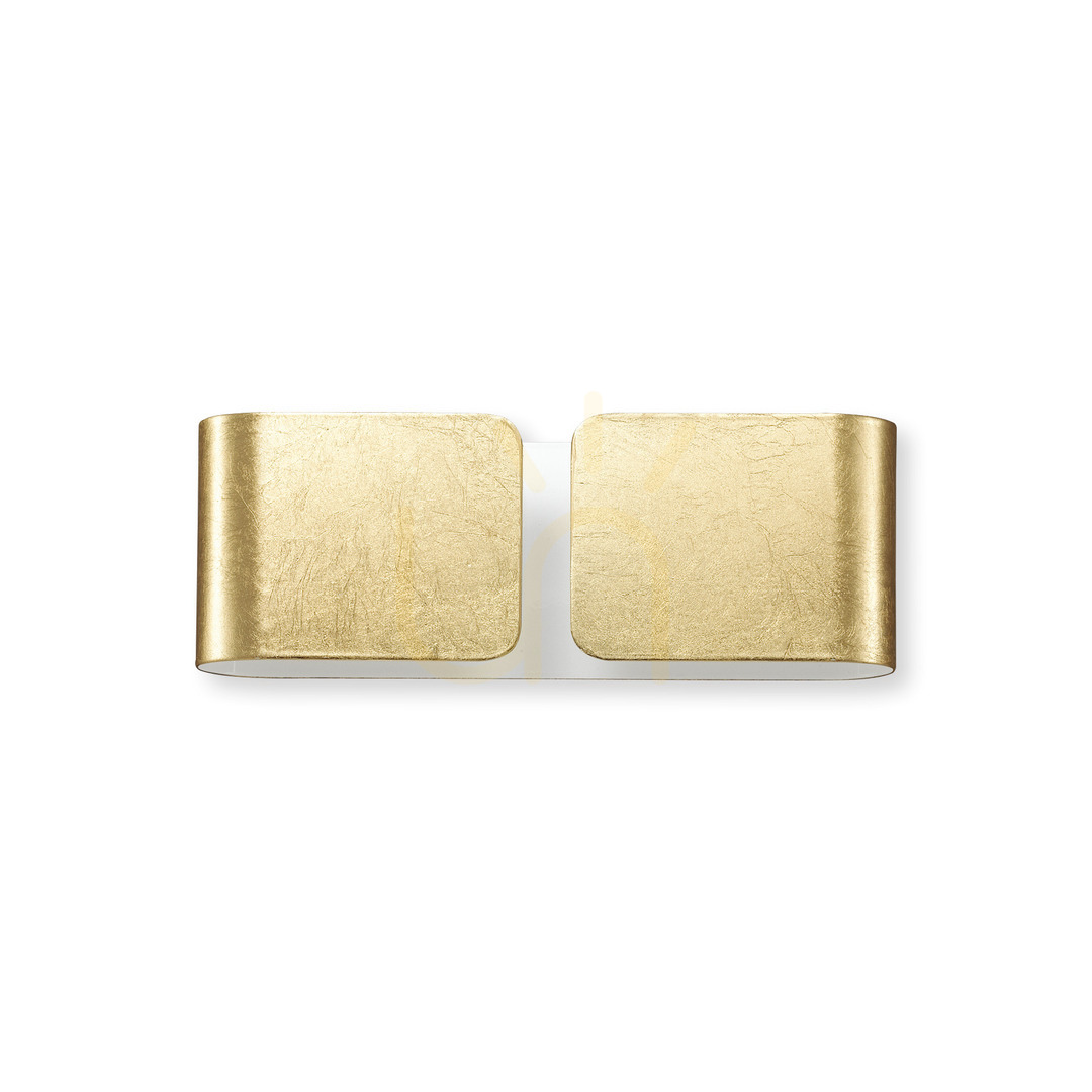 Prüfen Wandleuchte Ideallux Clip AP2 Mini Oro Gold G9 2-flammig 091129 Wandleuchte Ideallux Clip AP2 Mini Oro Gold G9 2-flammig 091129