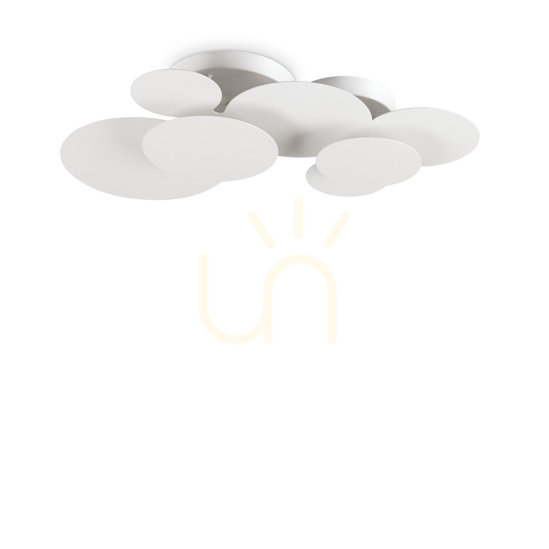 Prüfen Plafond Ideallux Cloud PL D74 LED 46W weiß 285207 Plafond Ideallux Cloud PL D74 LED 46W weiß 285207