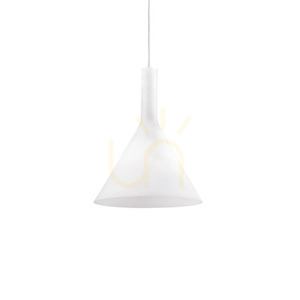 Pendelleuchte Ideallux Cocktail SP1 Small weiß Glas E14 074337 small 0