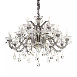 Pendelleuchte Ideallux Colossal 114170 15-flammig Chrom Kristall Glas Ø95 cm small 2