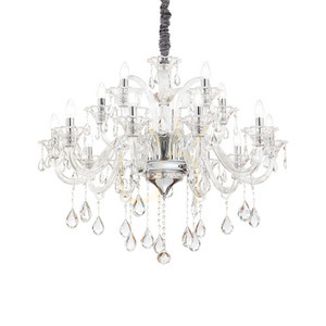 Pendelleuchte Ideallux Colossal 114170 15-flammig Chrom Kristall Glas Ø95 cm small 0