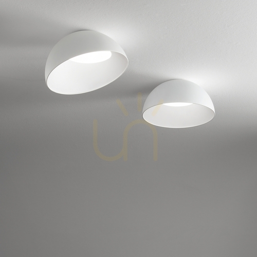 Prüfen Plafond Ideallux Corolla 35 cm weiß LED 24W Metall Glas 297149
