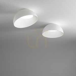 Plafond Ideallux Corolla 35 cm weiß LED 24W Metall Glas 297149 small 1
