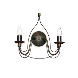 Wandleuchte Ideallux Corte AP2 Ruggine rostfarben Metall 2xE14 057200 small 0