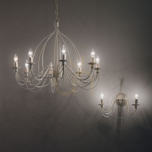 Pendelleuchte Ideallux Corte SP8 Bianco Weiß 8-flammig E14 80 cm 005898 4 Pendelleuchte Ideallux Corte SP8 Bianco Weiß 8-flammig E14 80 cm 005898 small 4