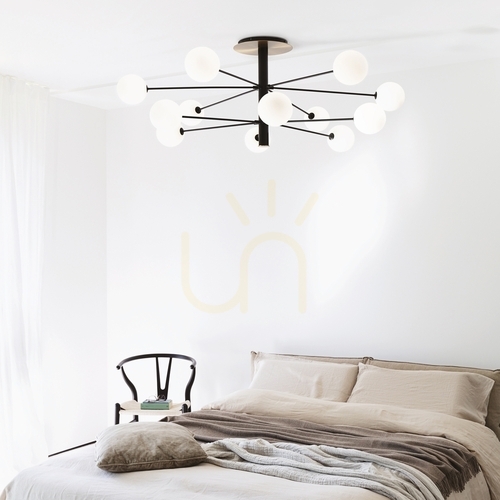 Prüfen Plafond Ideallux Cosmopolitan PL10 schwarz 10xG9 273693