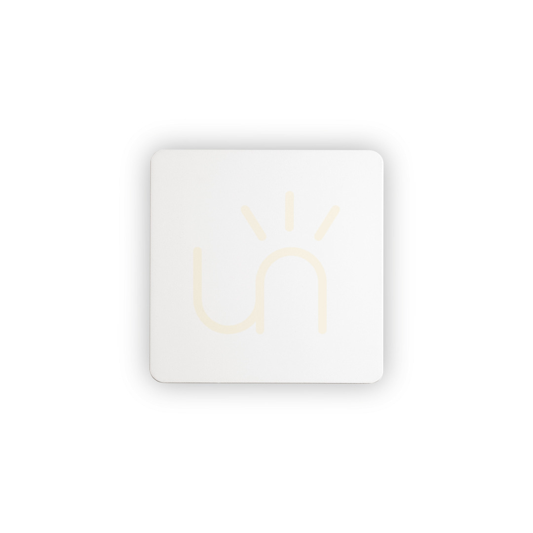 Aplică perete LED Ideallux COVER D15 Square albă aluminiu 195728