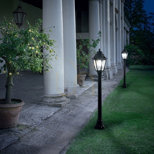 Prüfen Außenstehleuchte Ideallux DAFNE PT1 Nero schwarz E27 110 cm 101514