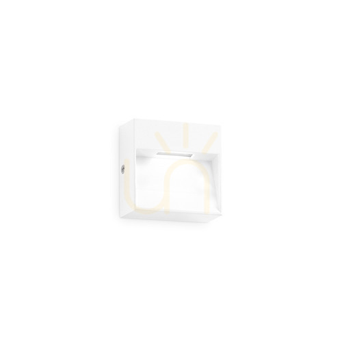 Prüfen Außenwandleuchte Ideallux Dedra Big Weiß LED 1,5W rund IP54 328638