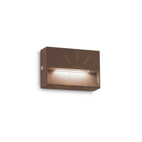 Prüfen Außenwandleuchte Ideallux Dedra AP Small Coffee braun LED 1,5W 316895