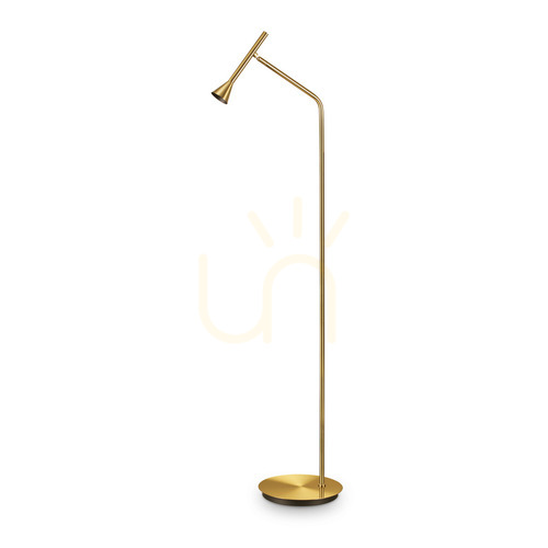 Prüfen Stehlampe Ideallux Diesis Ottone Messing LED 4,5W 151 cm 285344