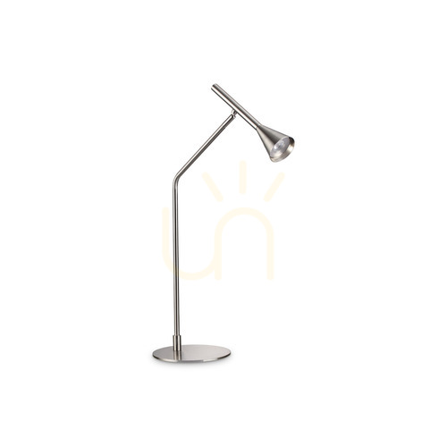 Prüfen Tischleuchte Ideallux Diesis TL Nickel LED dimmbar schwarz 291093