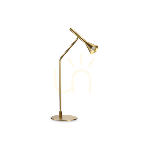 Prüfen Tischleuchte Ideallux Diesis TL Ottone Messing LED dimmbar 291109
