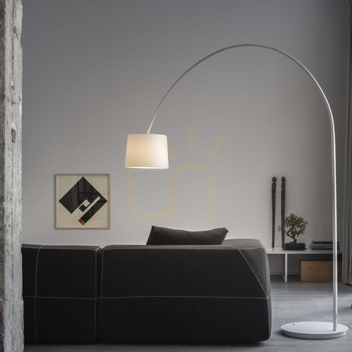 Prüfen Stehlampe Ideallux Dorsale MPT1 Weiß Metall E27 286686