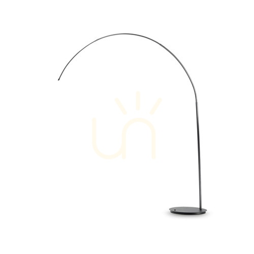 Prüfen Stehlampe Ideallux Dorsale MPT1 Nero schwarz Metall E27 286679