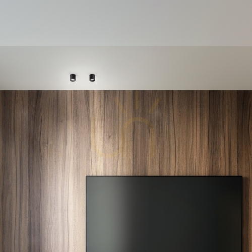 Prüfen Plafond Ideallux Nitro DOT PL Round 3000K silber 4W LED 299419