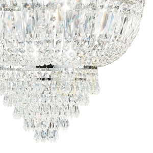Plafond Ideallux Dubai PL6 Ottone Messing Kristall 6-flammig 52 cm 201016 small 3