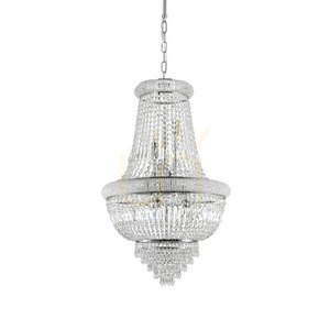 Pendelleuchte Ideallux Dubai SP10 Messing Kristall 10-flammig E14 207216 small 2