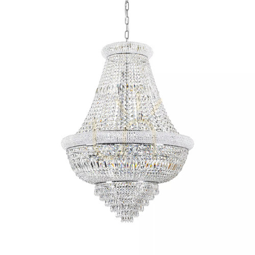 Prüfen Pendelleuchte Ideallux Dubai SP24 Cromo Chrom Kristall 80 cm 243597