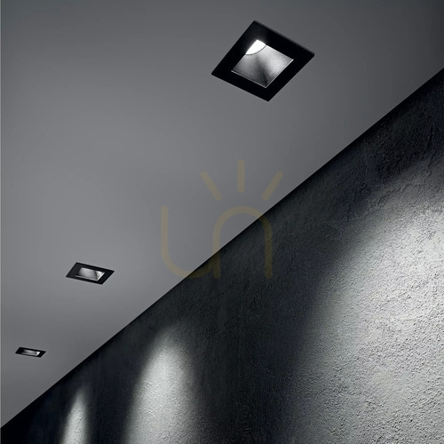 Prüfen Reflektor Ideallux Dynamic Round Fixed schwarz 7,3 cm 211794