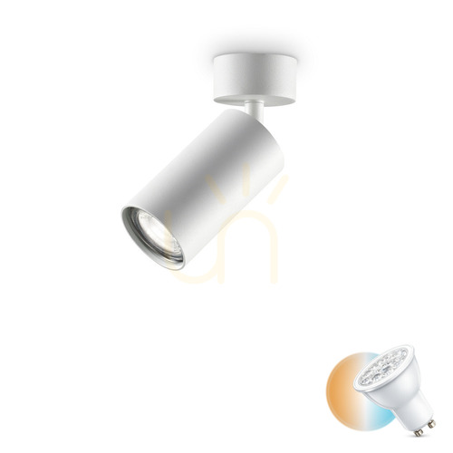 Prüfen Plafond Ideallux Dynamite PL1 Bianco weiß GU10 Metall 231495